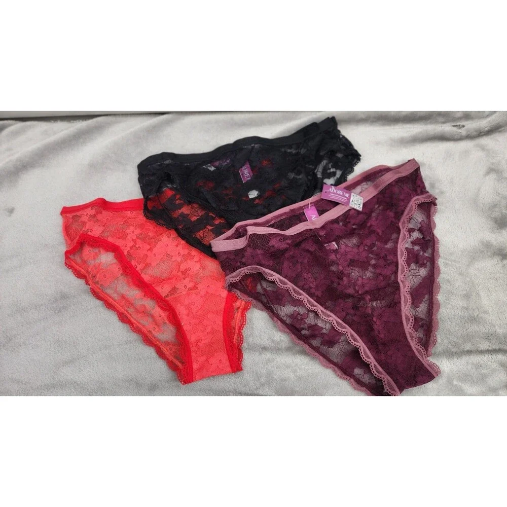 Adore Me Small 3 Pack Multicolor Panty Bottom NWT‎